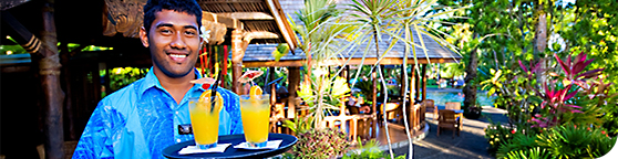 Stay at Sinalei Reef Resort & Spa while on holiday on the island Upolu of Samoa
